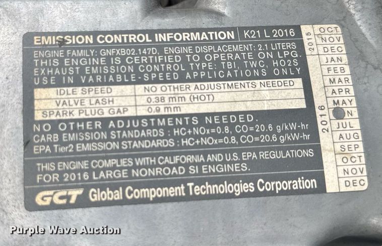 image for item EC3617 2017 UniCarriers PF50 forklift