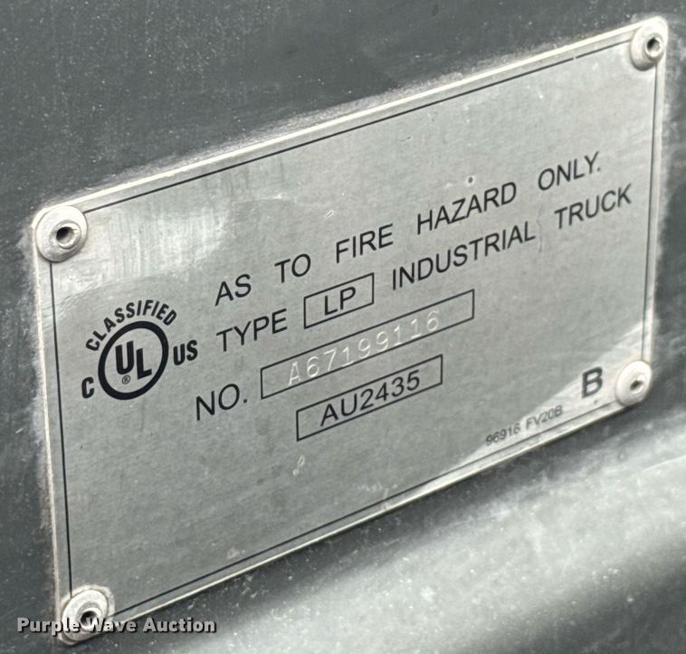 image for item EC3617 2017 UniCarriers PF50 forklift