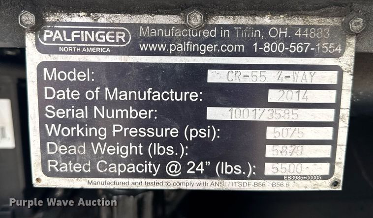 image for item EC3635 2014 Palfinger CR-55 4-WAY forklift
