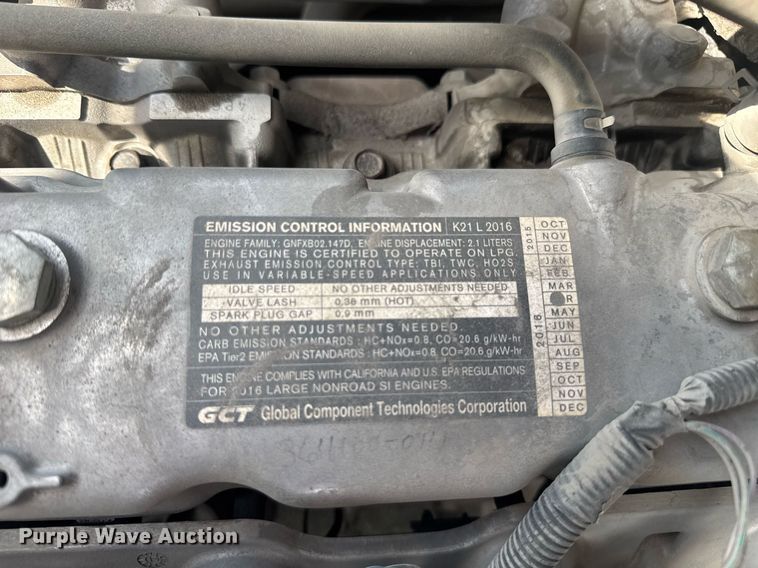 image for item EC3636 2016 UniCarriers PF50 forklift