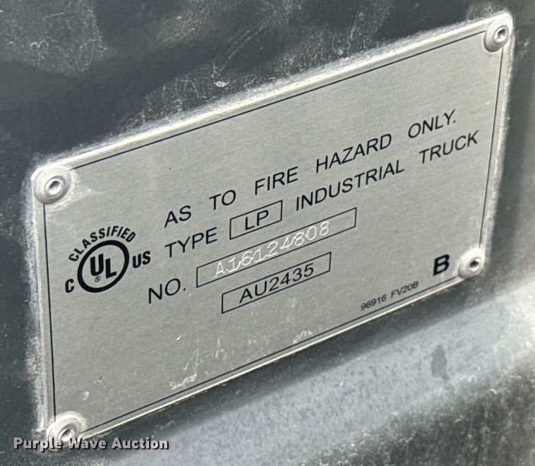 image for item EC3636 2016 UniCarriers PF50 forklift