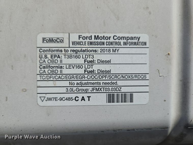 image for item EC3953 2018 Ford F150 XLT SuperCrew pickup truck