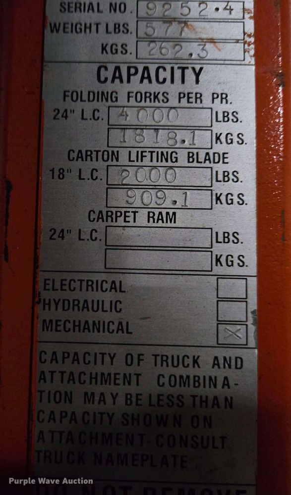image for item EC4245 2015 Nissan PF50 forklift