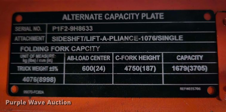 image for item EC4245 2015 Nissan PF50 forklift