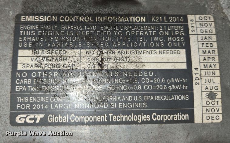 image for item EC4245 2015 Nissan PF50 forklift