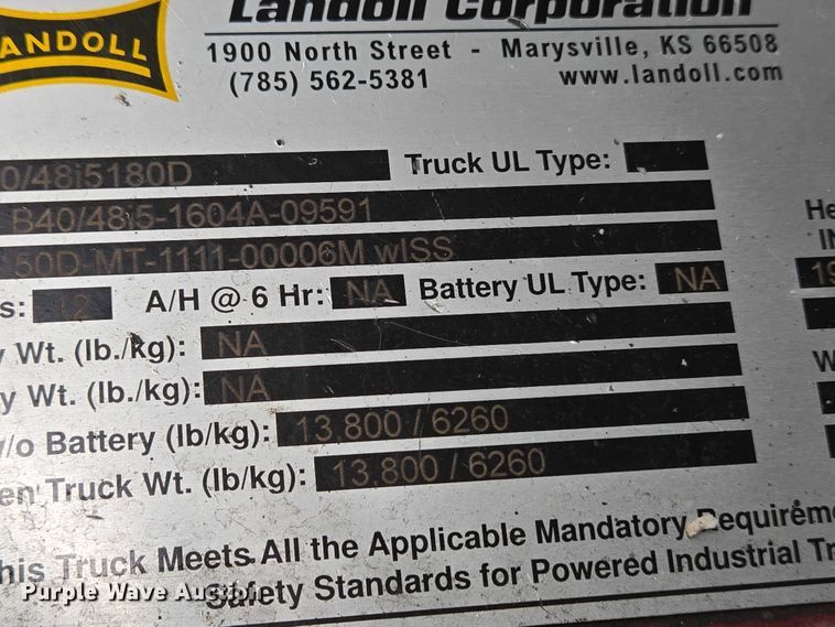 image for item EC4254 Landoll B40i5 forklift