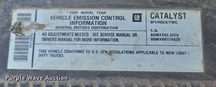 image for item ED1987 2008 Chevrolet Silverado 1500 Ext. Cab pickup truck