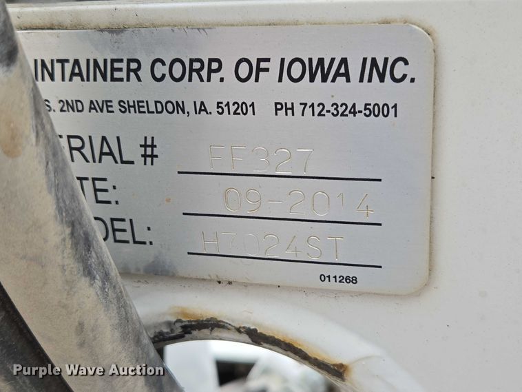 image for item ED1993 2015 Peterbilt PB337 utility / service truck