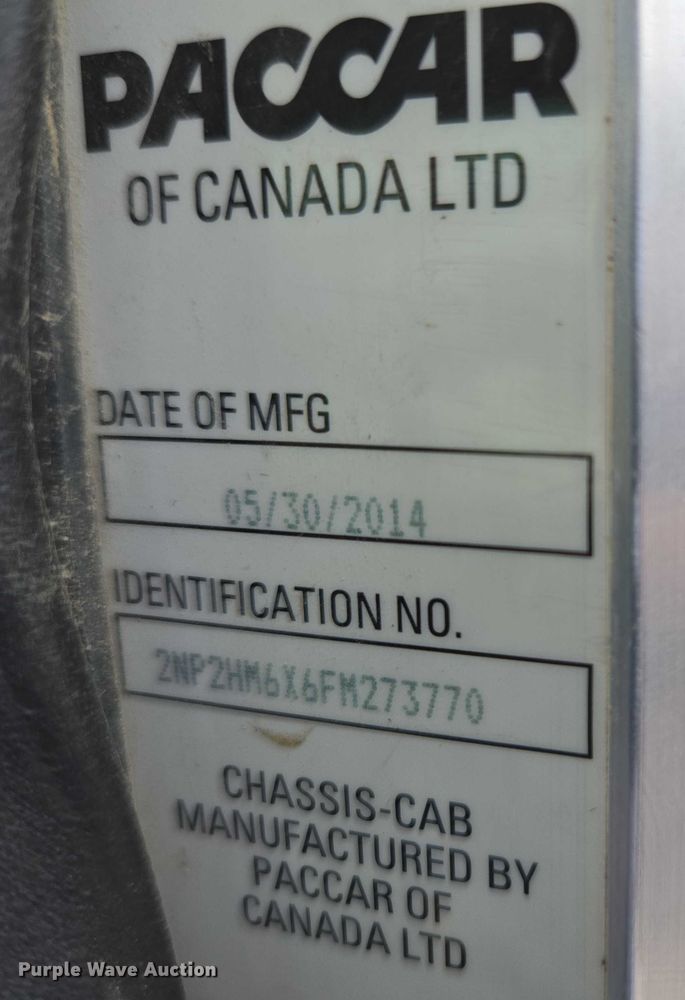 image for item ED1993 2015 Peterbilt PB337 utility / service truck