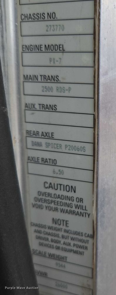 image for item ED1993 2015 Peterbilt PB337 utility / service truck