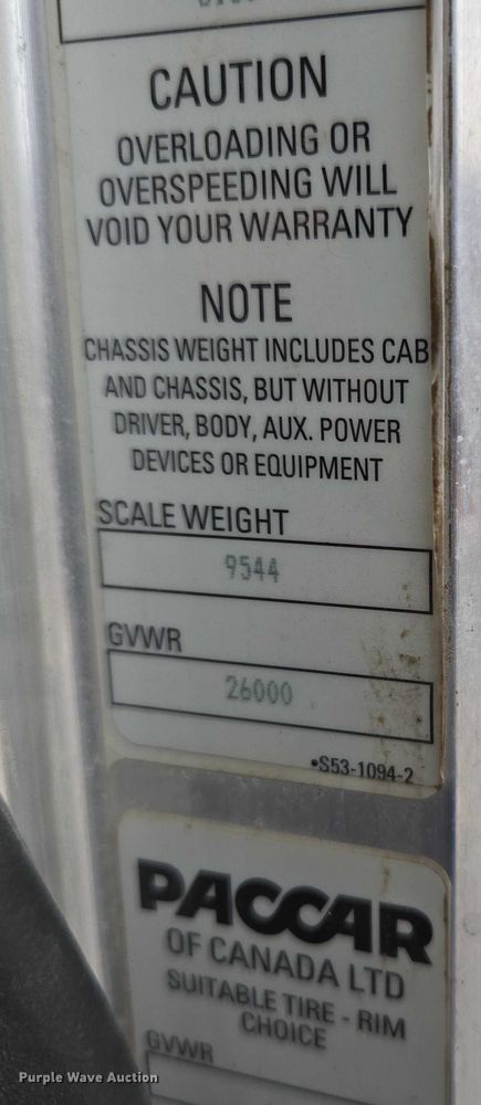 image for item ED1993 2015 Peterbilt PB337 utility / service truck