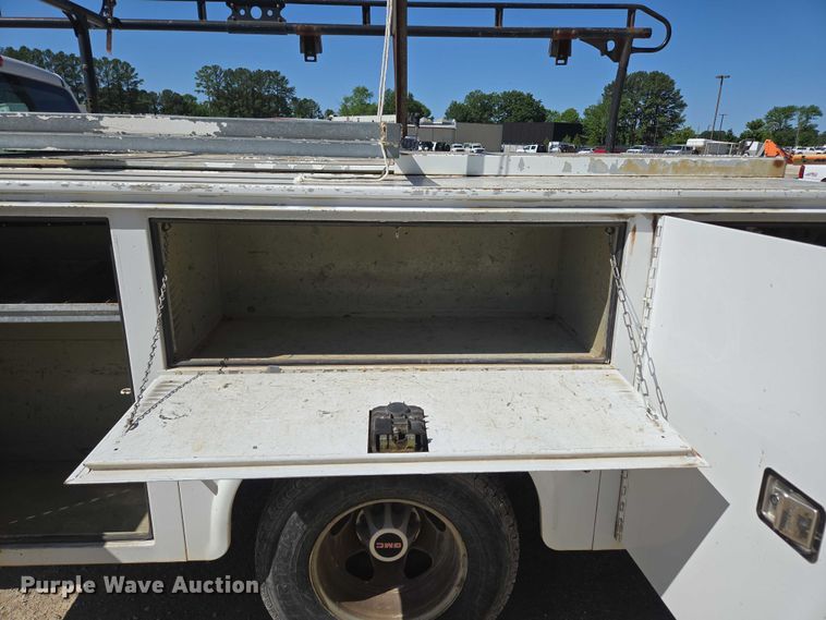 image for item ED2003 2009 GMC Sierra 3500HD Ext. Cab utility bed pickup truck