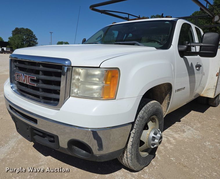 image for item ED2003 2009 GMC Sierra 3500HD Ext. Cab utility bed pickup truck
