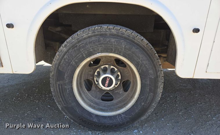 image for item ED2003 2009 GMC Sierra 3500HD Ext. Cab utility bed pickup truck