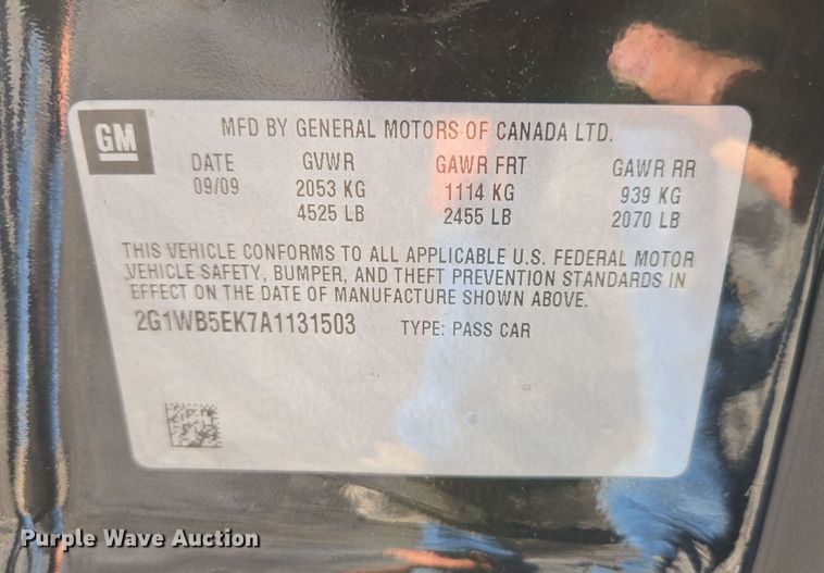 image for item ED2008 2010 Chevrolet Impala 