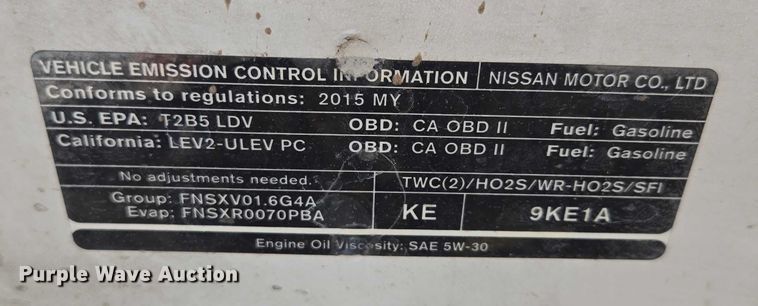image for item ED2009 2015 Nissan Versa 