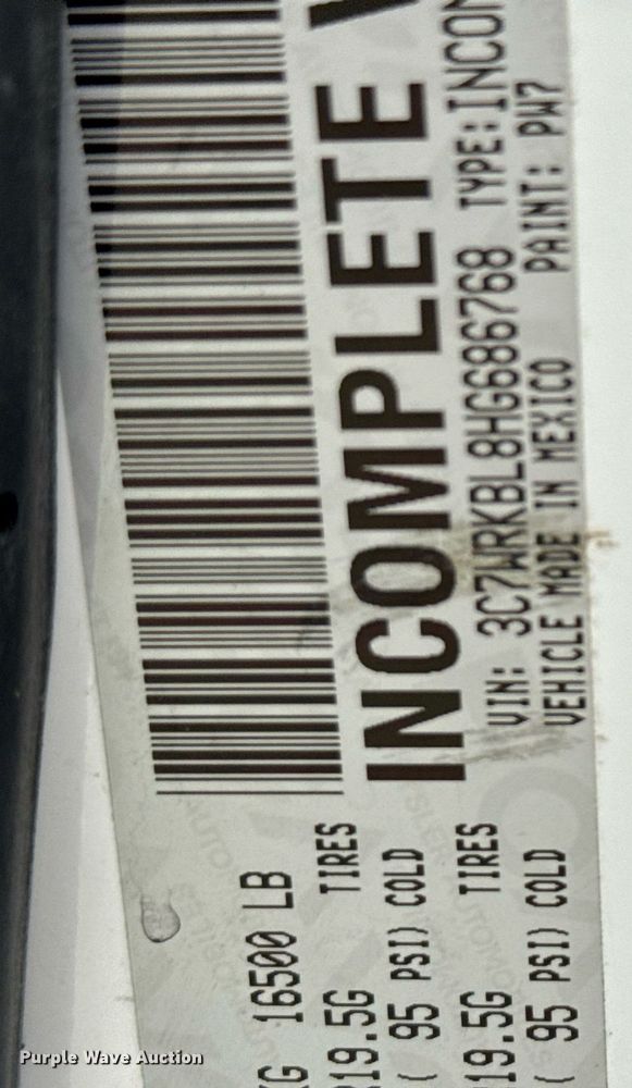 image for item ED5635 2017 Dodge Ram 4500 utility / service truck