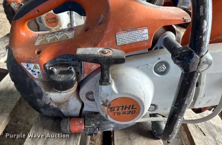 image for item EF2036  (2) Stihl TS420 concrete saws