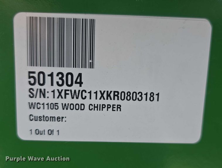 image for item EF3519 Frontier WC1105 wood chipper