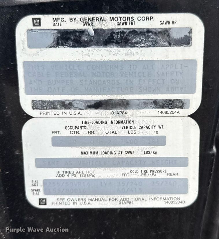 image for item EG5826 1985 Chevrolet Corvette 