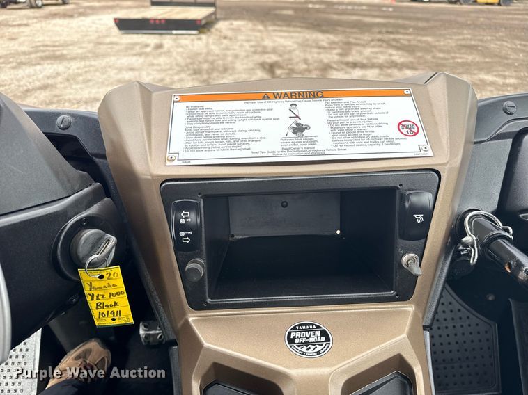 image for item EG5827 2020 Yamaha YXZ1000 utility vehicle
