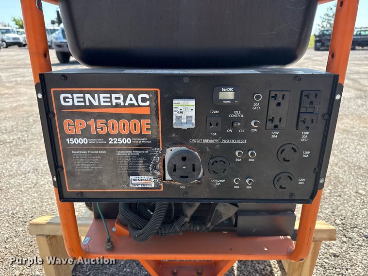 image for item EG5840 Generac GP15000E generator