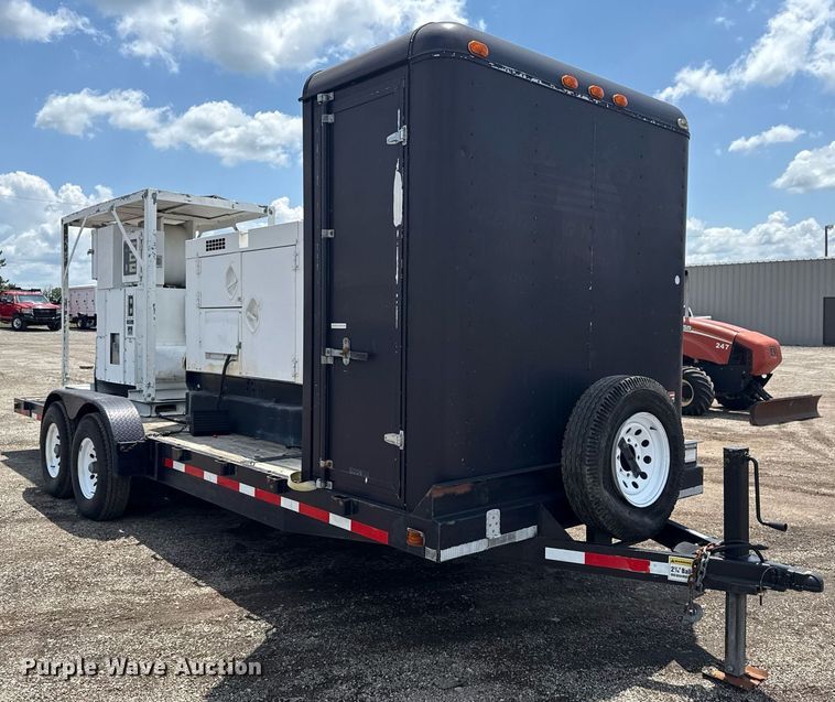 image for item EG5842 2000 Roadrunner Trailer Mfg 20ME22 utility trailer with generator