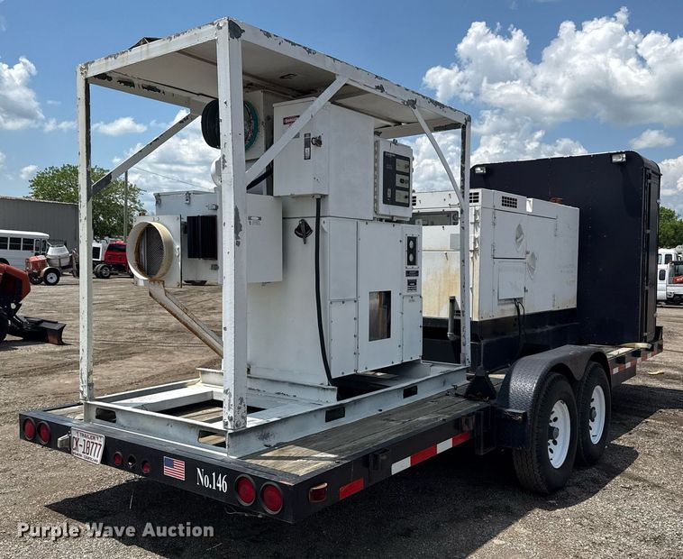 image for item EG5842 2000 Roadrunner Trailer Mfg 20ME22 utility trailer with generator