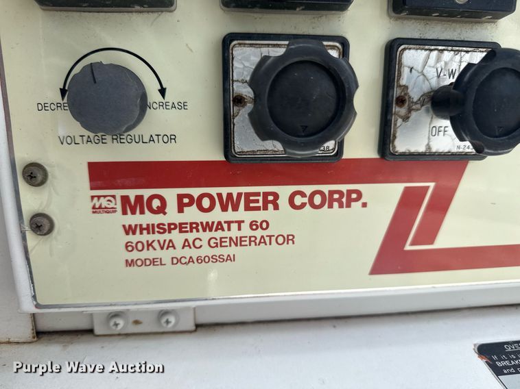 image for item EG5842 2000 Roadrunner Trailer Mfg 20ME22 utility trailer with generator