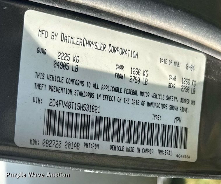 image for item EG6453 2005 Dodge Magnum 