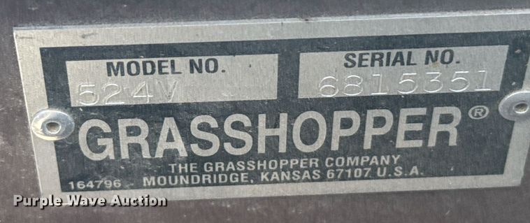 image for item EG6456 2018 Grasshopper 524V ZTR lawn mower