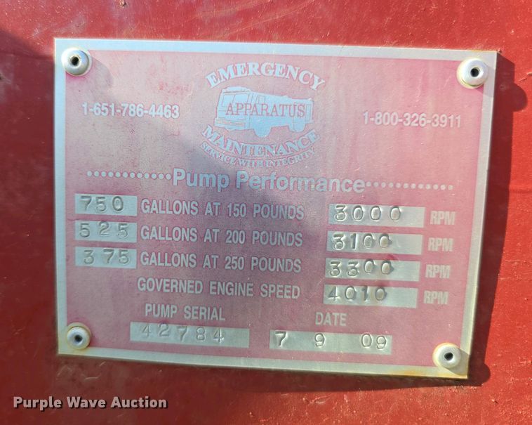 image for item EH8864 1979 Chevrolet Custom Deluxe C70 pumper fire truck