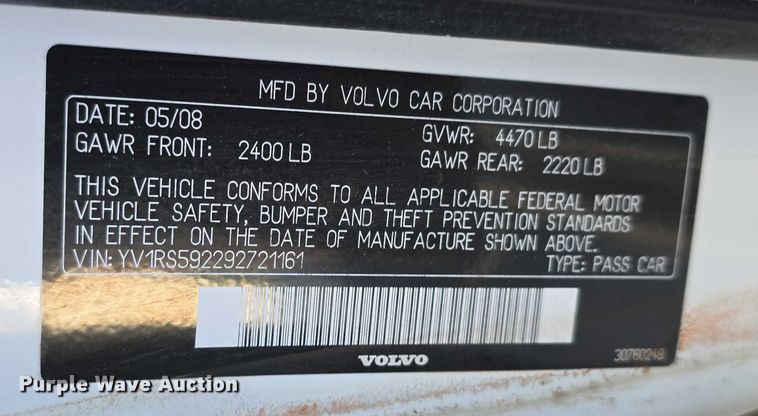 image for item EH8960 2009 Volvo S60 