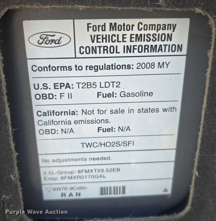 image for item EH8961 2008 Ford Edge SEL SUV