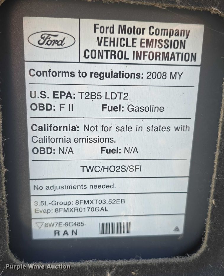 image for item EH8961 2008 Ford Edge SEL SUV