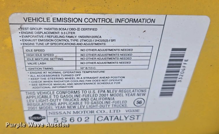 image for item EH8962 2001 Nissan XTerra SE SUV