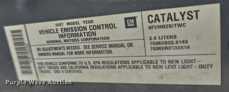 image for item EH8966 2007 Cadillac SRX  SUV