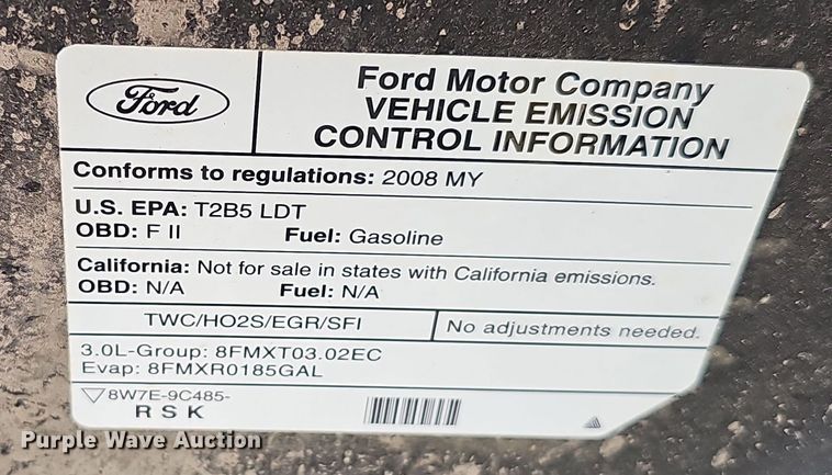 image for item EH8970 2008 Ford Escape SUV