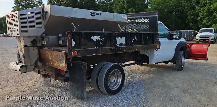 image for item EJ0043 2014 Ford F450 Super Duty XL dump flatbed truck