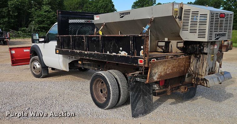 image for item EJ0043 2014 Ford F450 Super Duty XL dump flatbed truck