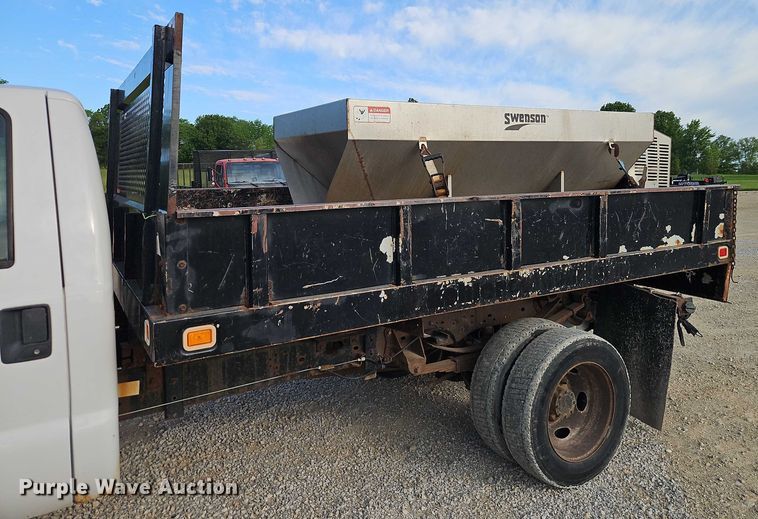 image for item EJ0043 2014 Ford F450 Super Duty XL dump flatbed truck