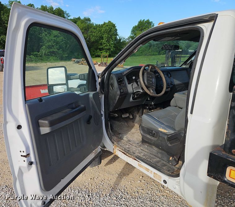 image for item EJ0043 2014 Ford F450 Super Duty XL dump flatbed truck