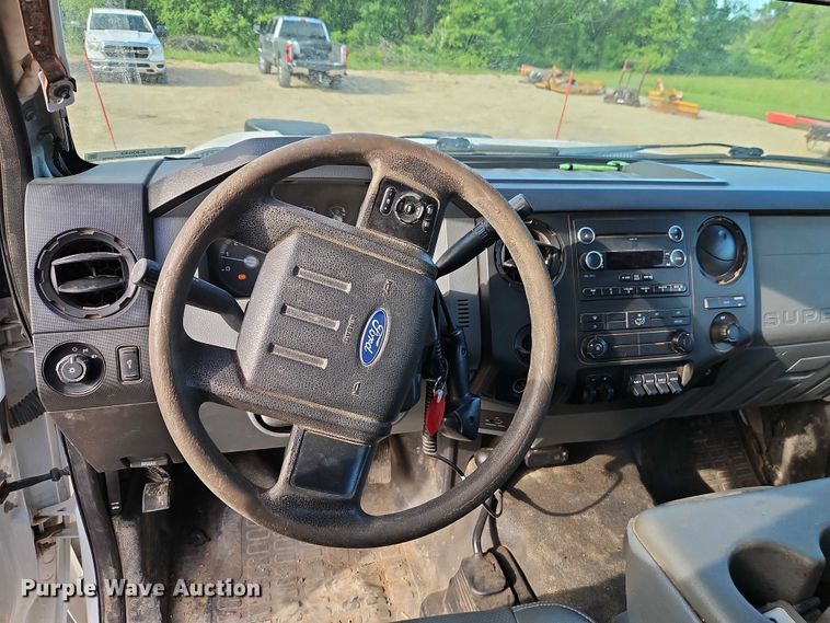 image for item EJ0043 2014 Ford F450 Super Duty XL dump flatbed truck