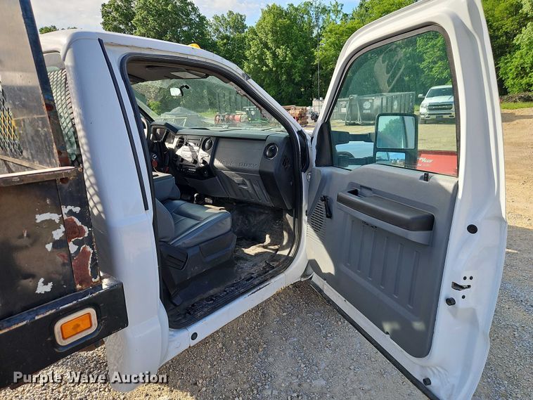 image for item EJ0043 2014 Ford F450 Super Duty XL dump flatbed truck