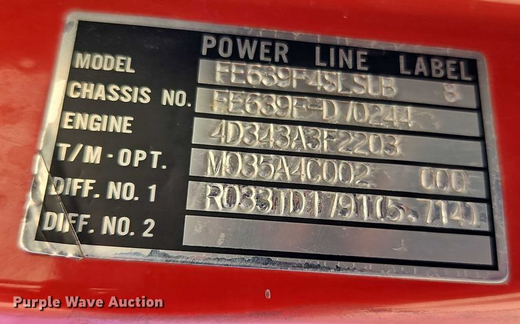 image for item EJ0044 2003 Mitsubishi Fuso flatbed truck