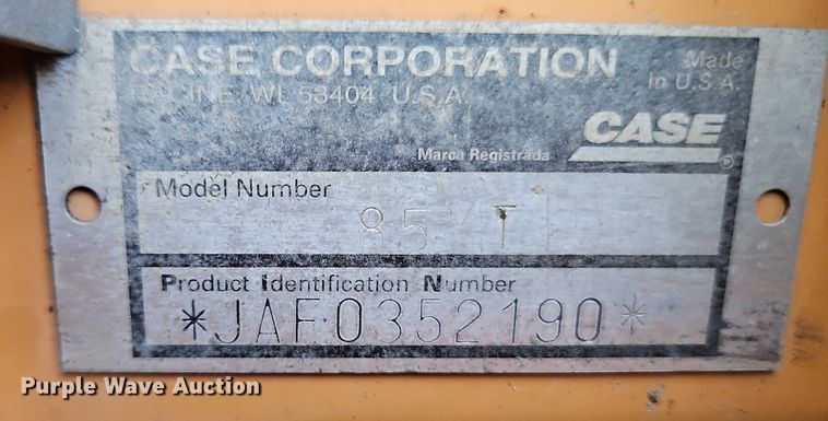 image for item EJ0045 2002 Case 85XT skid steer loader