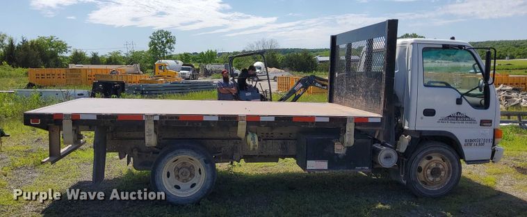 image for item EJ0061 2003 GMC W4 dump flatbed truck