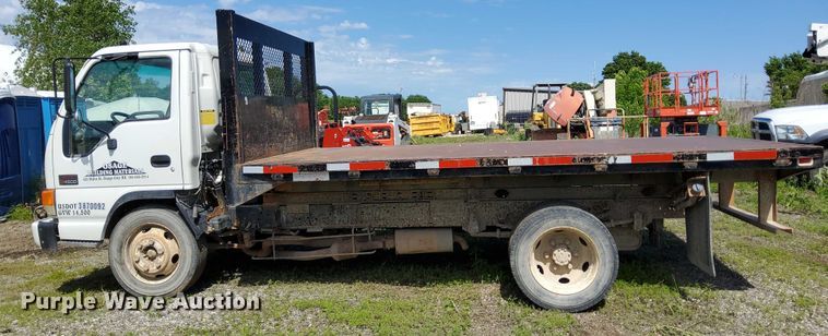 image for item EJ0061 2003 GMC W4 dump flatbed truck