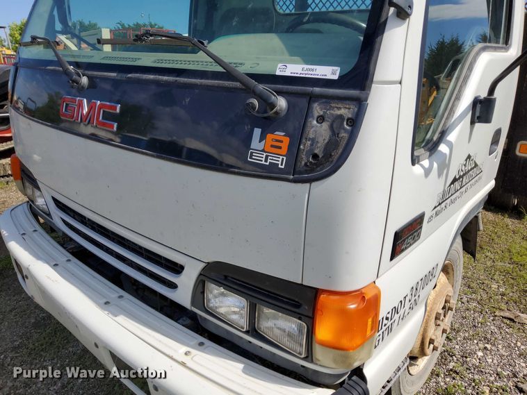 image for item EJ0061 2003 GMC W4 dump flatbed truck