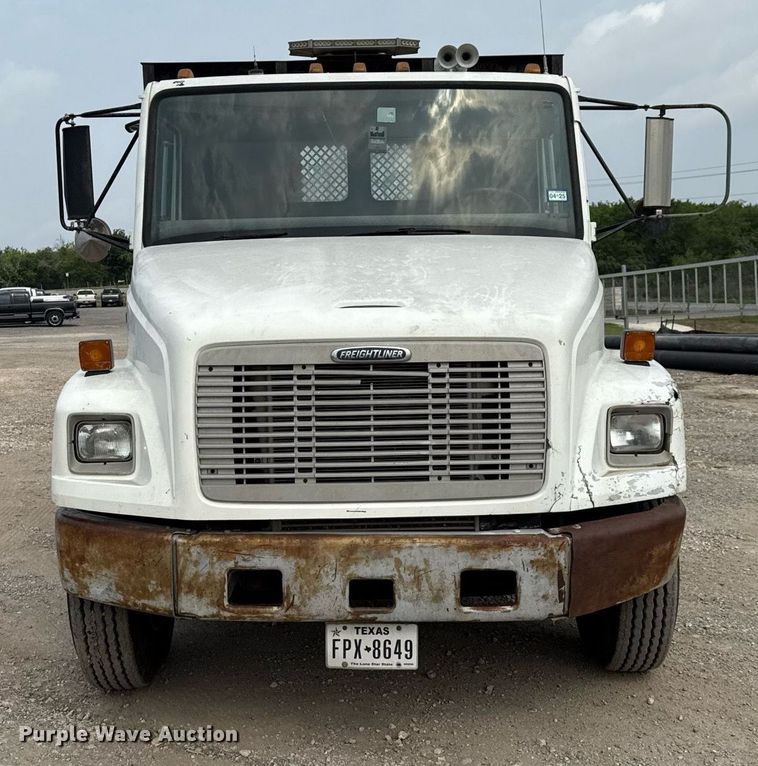 image for item EJ3744 2003 Freightliner FL80 flatbed truck